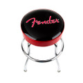 Fender Red Sparkle Logo Barstool, Black/Red Sparkle, 24"