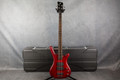 Warwick Rock Bass Corvette $$ 4 - Burgundy Red Satin - Hard Case - 2nd Hand