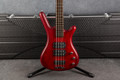 Warwick Rock Bass Corvette $$ 4 - Burgundy Red Satin - Hard Case - 2nd Hand