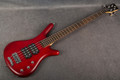 Warwick Rock Bass Corvette $$ 4 - Burgundy Red Satin - Hard Case - 2nd Hand