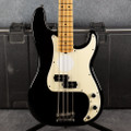 Fender American Standard Precision Bass - Black - Hard Case - 2nd Hand