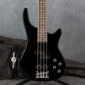 Gear4Music Harlem 4 Bass Guitar - Black - Gig Bag - 2nd Hand