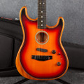 Fender American Acoustasonic Stratocaster - 3-Colour Sunburst - Bag - 2nd Hand