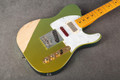 Fender Brent Mason Telecaster Refinish Flip Flop Green & Gold - Case - 2nd Hand