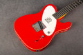 Vintage Guitars Joe Doe Jailbird - Gloss Red - Hard Case - 2nd Hand