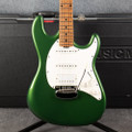 Music Man Cutlass HSS - Figured Maple Neck - Charging Green - Case - 2nd Hand