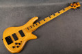 Schecter Stiletto Session 4 Fishman PUPs - Aged Natural Satin - Case - 2nd Hand