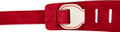 Fender John 5 Leather Strap - White and Red