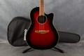 Ovation CC24 Celebrity Electro Acoustic - Ruby Red - Gig Bag - 2nd Hand