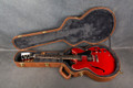 Gibson ES-335 - 2014 - Satin Cherry - Hard Case - 2nd Hand