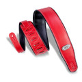 Levy's Rebel Series Reversible Vinyl 2.75" Guitar Strap - Red-Black