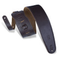 Levy's Classics Series Garment Leather 3.5" Wide Bass Guitar Strap - Dark Brown