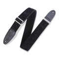 Levy's Textures Series Velvet 2" Guitar Strap - Black