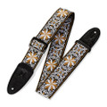 Levy's Print Series Jacquard Weave 2" Guitar Strap - 60s Hootenanny, Style 13