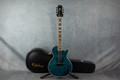 Epiphone Les Paul Custom Prophecy Plus Ex - Midnight Sapphire - Case - 2nd Hand