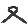 Levy's Classics Series Cotton 2" Guitar Strap, Extra Long - Black