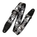 Levy's Print Series Polyester 2" Guitar Strap - Ying Yang Tattoo