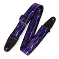 Levy's Print Series Polyester 2" Guitar Strap - Lightning