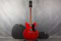 Epiphone ES-335 Dot - Cherry - Hard Case - 2nd Hand (127828)