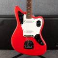 Fender Classic 60s Jaguar - Lacquer Fiesta Red - Hard Case - 2nd Hand