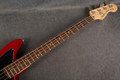 Squier Vintage Modified Jaguar Bass Special - Crimson Red Trans - Bag - 2nd Hand