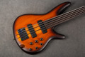 Ibanez SRF705 Fretless 5 String Bass - Brown Burst Flat - 2nd Hand