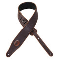 Levy's Signature Series Garment Leather Guitar Strap - Burgundy
