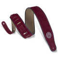 Levy's Signature Series Suede Leather 2.5" Guitar Strap - Burgundy