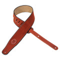 Levy's Signature Series Suede Leather 2.5" Guitar Strap - Rust