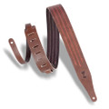 Levy's Classics Series Veg-Tan Leather 2" Guitar Strap - Brown