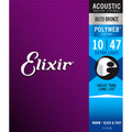 Elixir Bronze Polyweb Strings - Extra Lgt (.010 - .047)