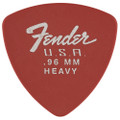 Fender Dura-Tone Delrin Picks, 346 Shape, Heavy, 12 Pack - Fiesta Red