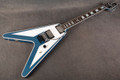 Gibson Custom Shop Richie Faulkner Flying V Custom Pelham Blue - Case - 2nd Hand