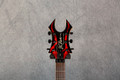 BC Rich KKW Kerry King Warlock Wartribe- Kahler Tremolo- Red Flames - 2nd Hand