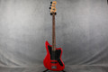 Squier Vintage Modified Jaguar Bass Special - Crimson Red Transparent - 2nd Hand