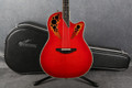 Ovation Custom Elite C2078AX - Red Tear Drop - Hard Case - 2nd Hand (130343)