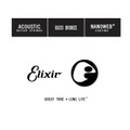 Elixir - Single Wound Acoustic Nanoweb 80/20 Bronze (0.026)