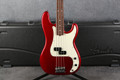 Fender American Professional Precision Bass - Candy Apple Red - Case - 2nd Hand