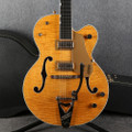 Gretsch G6120AM Chet Atkins Pro - Tiger Maple Amber Stain - Hard Case - 2nd Hand