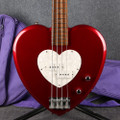 Daisy Rock Heartbreaker Bass - Red Hot Red - Gig Bag - 2nd Hand