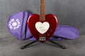 Daisy Rock Heartbreaker Bass - Red Hot Red - Gig Bag - 2nd Hand