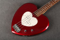 Daisy Rock Heartbreaker Bass - Red Hot Red - Gig Bag - 2nd Hand