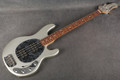 Music Man StingRay 4 HH - Silver Sparkle - Hard Case - 2nd Hand