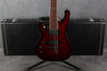 Schecter 007 Elite - DiMarzio Pickups - Lefty - Black Cherry - Case - 2nd Hand