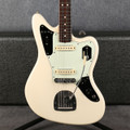 Fender Johnny Marr Jaguar-Mastery Bridge/Trem - Olympic White - Case - 2nd Hand