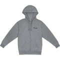 Fender Spaghetti Small Logo Zip Front Hoodie - Athletic Grey - Large