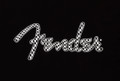 Fender Spaghetti Wavy Checker Logo Tee - Black - Small