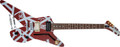 EVH Striped Series Shark - Burgundy with Silver Stripes