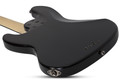 Schecter JD DeServio J-4 - Gloss Black with 'BLS' Distressed Flag