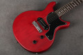 Harley Benton DC-Junior FAT - Faded Cherry Satin - 2nd Hand